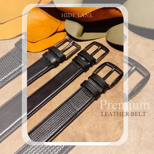 অরিজিনাল লেদার বেল্ট কালো